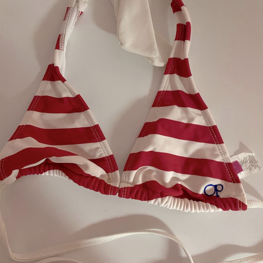 Op Striped Bikini Top